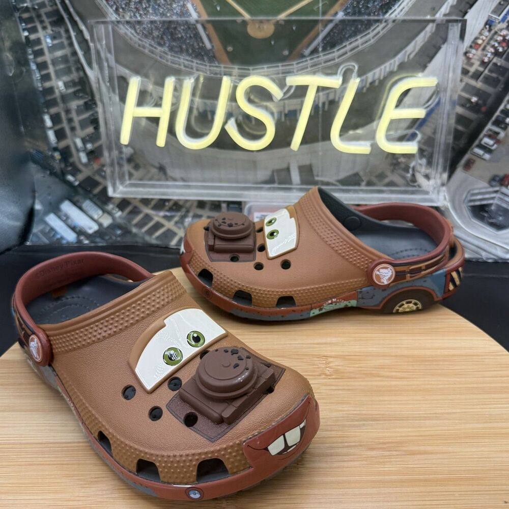 Disney Pixar Mater Crocs Kids’ Size C13 Clogs Shoes - Picture 5 of 10